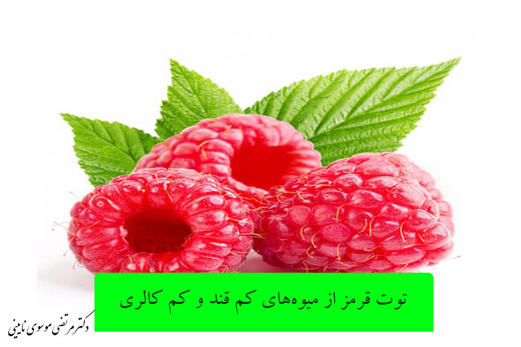 توت قرمز از میوه‌های کم قند و کم کالری